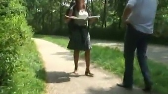 Amateur German Milf Gets Fucked In The Woods