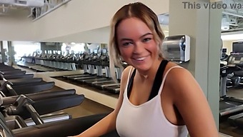 Alexis Kay'S Big Natural Breasts Noticed In The Gym And Filled With Cum