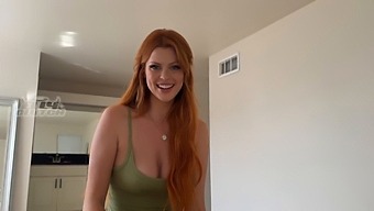 High Definition Pov Of A Redheaded Friend Giving A Big Cock A Blowjob