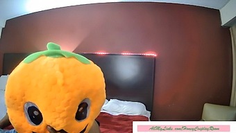 Princess Cosplay Joins Mr.Pumpkin In Steamy Room