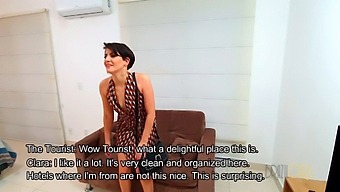 A Visitor Explores Brazil'S City And Has Sex With A Sexy Woman With Short Hair