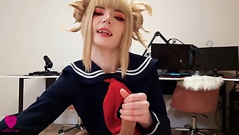 Blonde Cosplayer Himiko Toga Craves Intense Face Fuck And Facial Cumshot